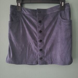 Express Navy Blue Skirt Buttons and Pockets Size 6